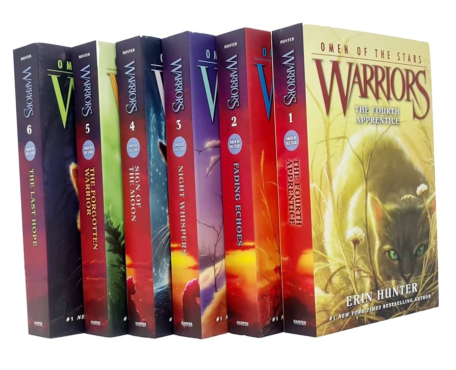 Warrior Cats Series 4 Omen Of The Stars Books 1 - 6